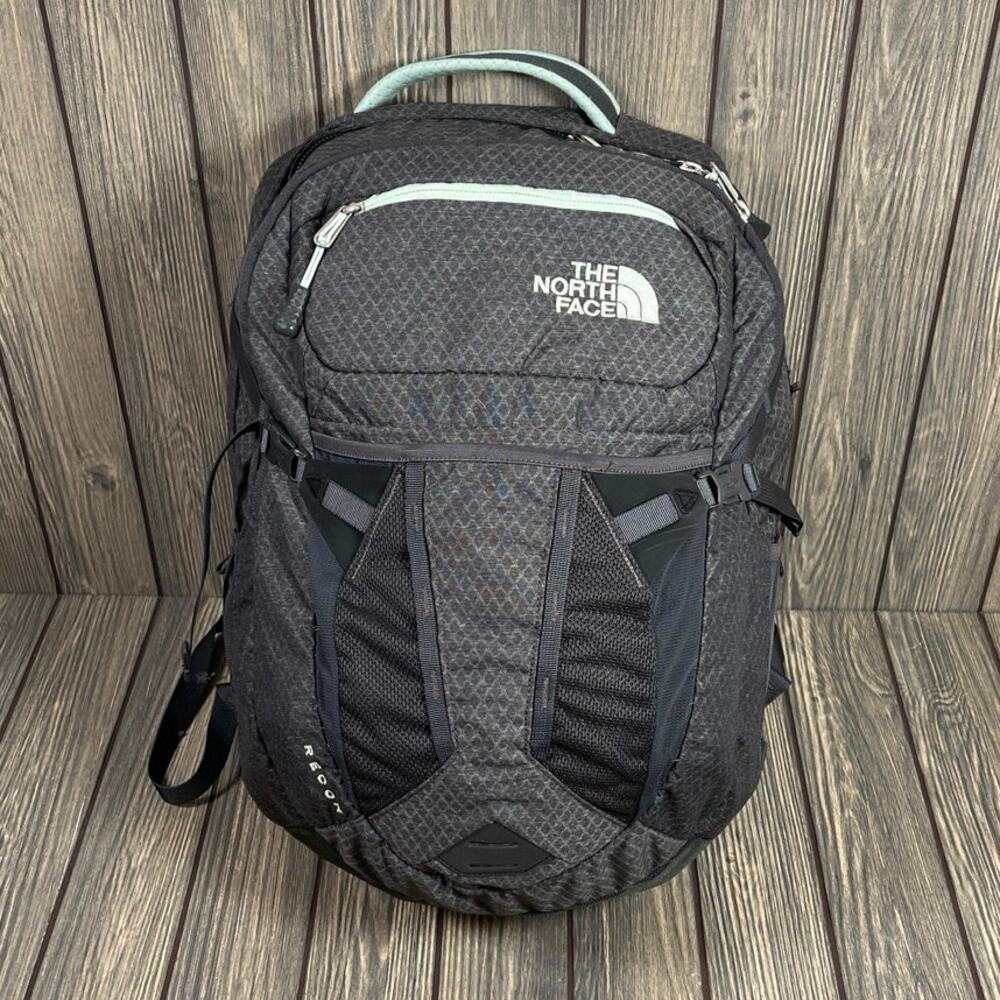 North Face Recon FlexVent Padded Laptop‎ Backpack Knapsack Travel Hiking Gray